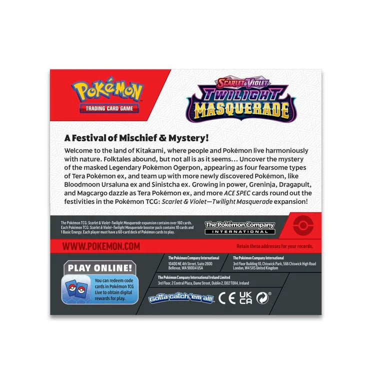 Pokémon TCG: Twilight Masquerade Booster Box SV06