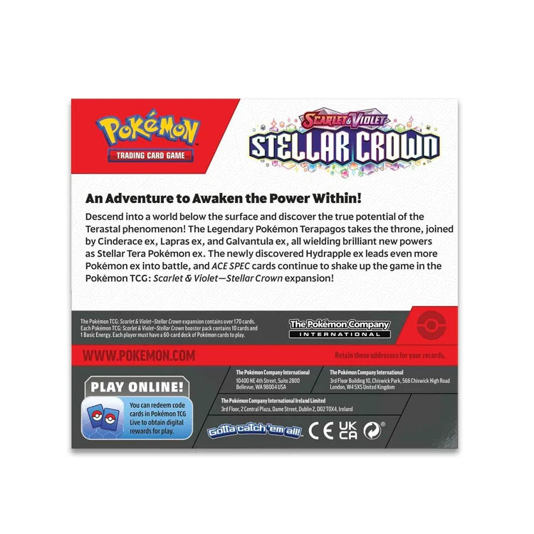 Pokémon TCG: Stellar Crown Booster Box SV07
